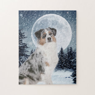 Australian Shepherd Jigzaag Puzzle Legpuzzel