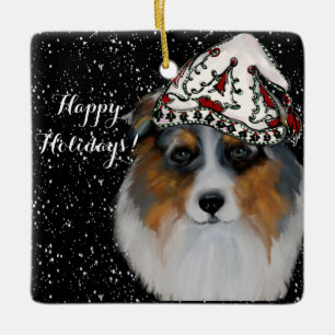 Australian Shepherd Keramisch Ornament