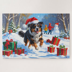 Australian Shepherd Kerstfeest Sneeuwscène Legpuzzel