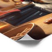 Australian Shepherd Kerstkoekjes Vakantie Poster (Hoek)