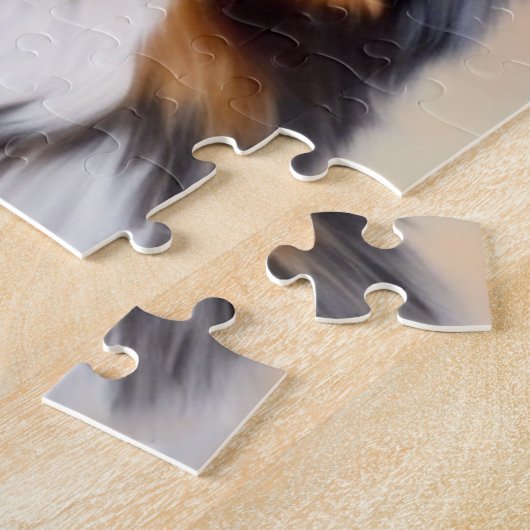 Australian Shepherd Kopf -  Legpuzzel (Zijkant)