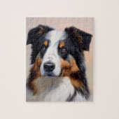 Australian Shepherd Kopf -  Legpuzzel (Verticaal)