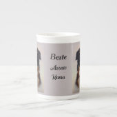 Australian Shepherd Kopf -  Porselein Kop (Voorkant)