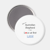 Australian Shepherd Lick Design Magneet (Voorkant / Achterkant)