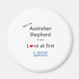 Australian Shepherd Lick Design Magneet