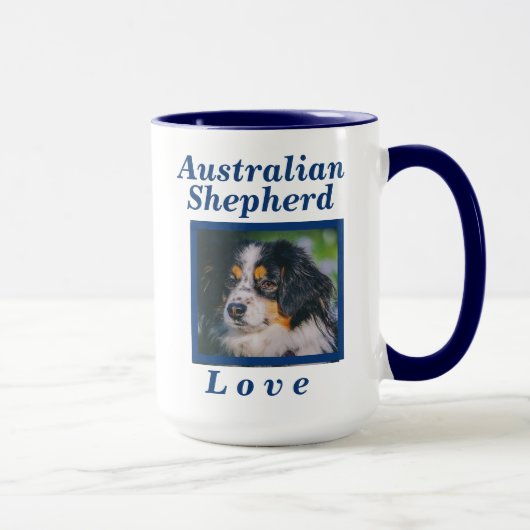 Australian Shepherd Love Dog Gift for her of Hem Mok (Rechts)