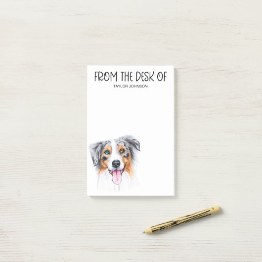 Australian Shepherd Lover Post-it® Notes (Op bureau)