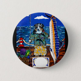 Australian Shepherd Marlin Vist Ronde Button 5,7 Cm