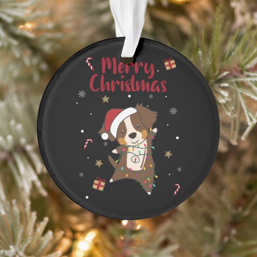 Australian Shepherd Merry Christmas Winter (Arbre)