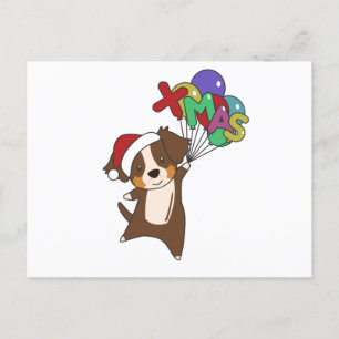 Australian Shepherd Merry Winter Briefkaart