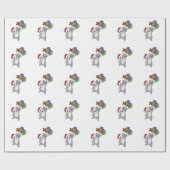 Australian Shepherd Merry Winter Cadeaupapier (Vlak)