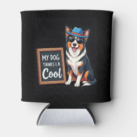 Australian Shepherd Mijn hond denkt dat ik cool be Blikjeskoeler (Voorkant)