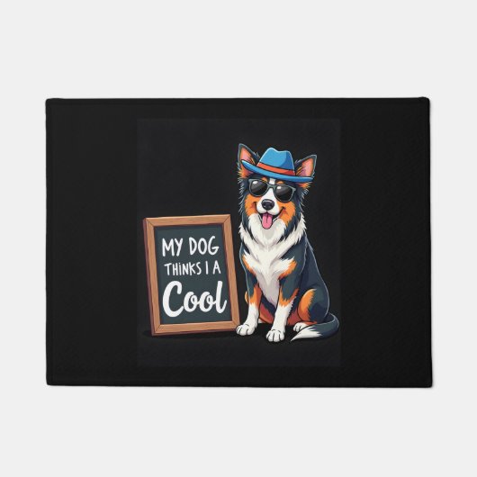 Australian Shepherd Mijn hond denkt dat ik cool be Deurmat (Voorkant)