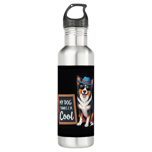 Australian Shepherd Mijn hond denkt dat ik cool be Waterfles (Voorkant)
