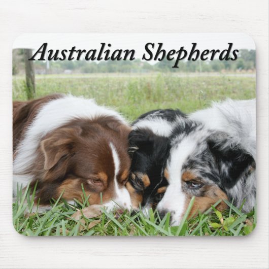Australian Shepherd Mousepad Muismat (Voorkant)