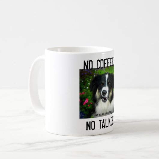 Australian Shepherd - NO COFFEE - Mok (Voorkant links)