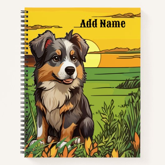 Australian Shepherd Notitieboek (Voorkant)