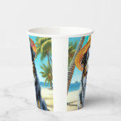 Australian Shepherd On Beach hondenliefhebber zome Papieren Bekers