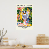 Australian Shepherd on Toilet Poster Matisse Style (Cuisine)