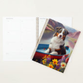 Australian Shepherd op Paddle: Een Schilderachtig Planner (Display)