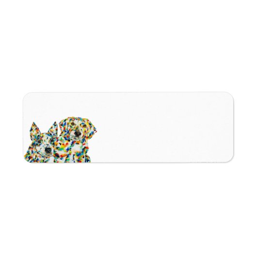 Australian Shepherd Plott Hound Address Label (Voorkant)