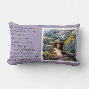 Australian Shepherd Poem Summer Garden Kussen