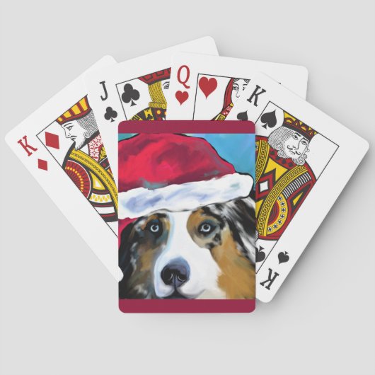 Australian Shepherd Pokerkaarten (Achterkant)