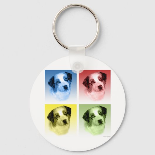 Australian Shepherd Pop Sleutelhanger (Voorkant)