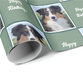 Australian Shepherd Portrait - Cadeaupapier (Rol Hoek)