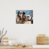 Australian Shepherd Portrait Fine Art Print (Keuken)