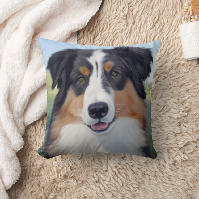 Australian Shepherd Portrait  -  Kussen (Deken)