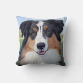 Australian Shepherd Portrait  -  Kussen