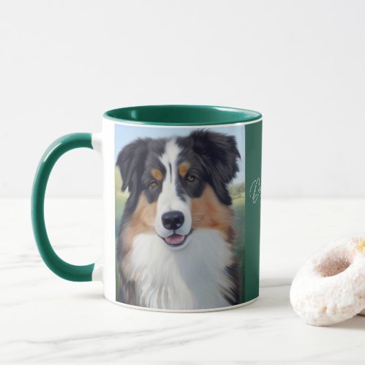 Australian Shepherd Portrait -  Mok (Met donut)