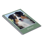 Australian Shepherd Portrait - Notitieboek (Rechterzijde)