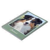 Australian Shepherd Portrait - Notitieboek (Linkerzijde)