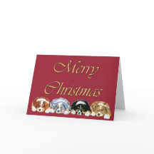 Australian Shepherd Puppies Kerst Kaart