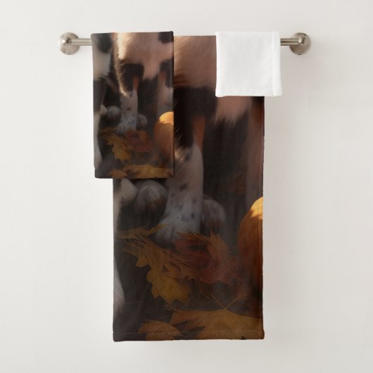 Australian Shepherd Puppy Citrouille de plaisir d' (En situation)