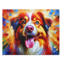 Australian Shepherd Puzzel: Rode Aussie