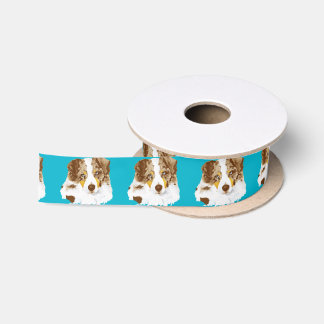 Australian Shepherd Red Merle Dog Ribbon Lint