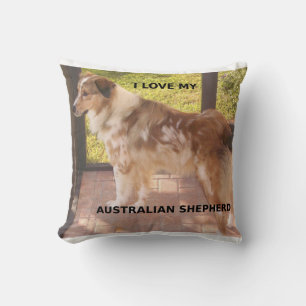 Australian_shepherd red merle love w pic kussen