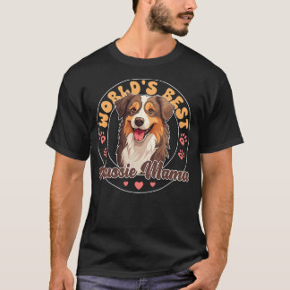 Australian Shepherd Red Tri Dog World's Best Aussi T-shirt