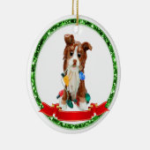 Australian Shepherd Red Tricolor Ceramic Ornament (Rechts)