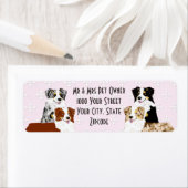 Australian Shepherd Retouradres Label (Insitu)