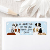 Australian Shepherd Retouradres Label (Insitu)