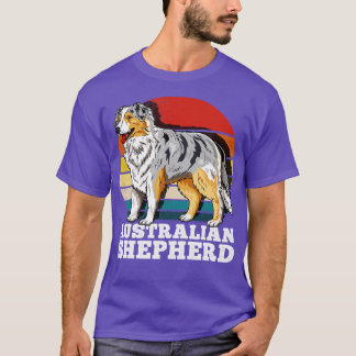 Australian Shepherd Retro T-shirt