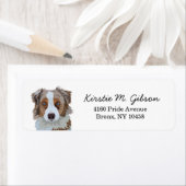 Australian Shepherd Return Address Label (Insitu)