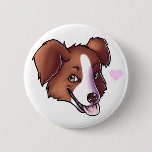 Australian Shepherd Ronde Button 5,7 Cm