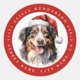 Australian Shepherd Ronde Stickers