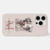 Australian Shepherd rose iPhone 15 Pro Max coque (Verso Horizontal)