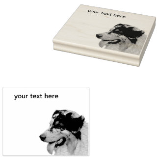 Australian Shepherd Rubberstempel